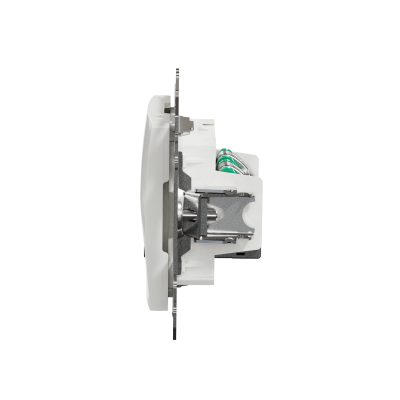 Sedna Design & Elements Gniazdo komputerowe podwójne RJ45 kat. 5e STP białe SDD111452S SCHNEIDER (SDD111452S)